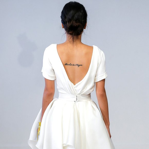 NEW Carol Hannah Calla v-neck low back silk top - Picture 2 of 14